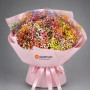 Букет из 13 разноцветных гипсофил